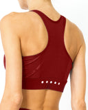 Ashton Set - Sports Bra & Leggings - Maroon - Presidential Brand (R)