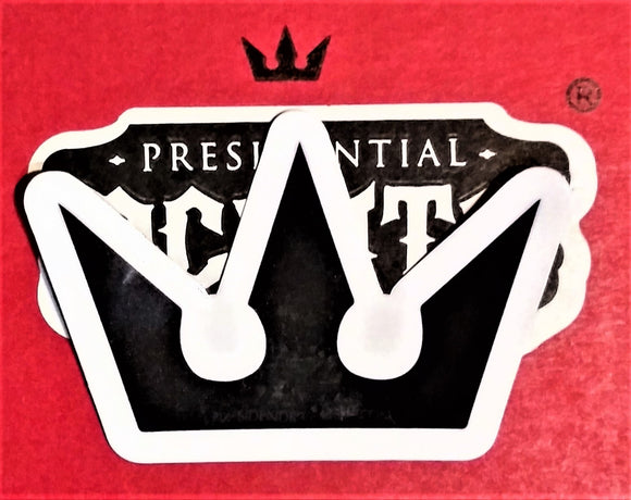 PRESIDENTIAL CROWN STICKER BLACK - Presidential Brand (R)