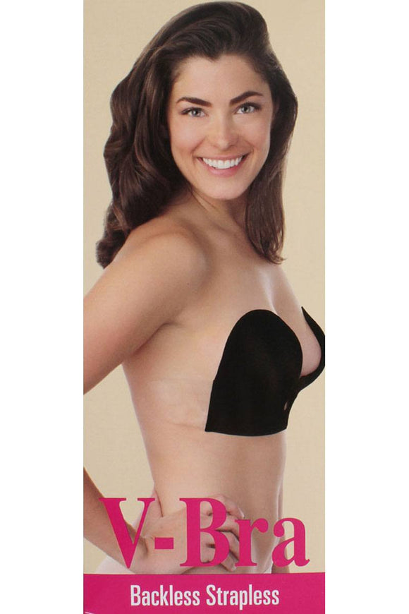 Black Ladies v-bra backless strapless bra - Presidential Brand (R)