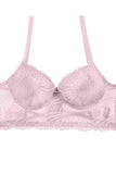 Ladies floral overlay long line bra w/underwire - Presidential Brand (R)