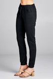 Ladies fashion waist drawstring elastic hem pants - Presidential Brand (R)