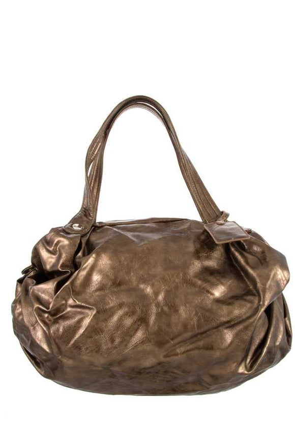 Ladies fashion crackled textured hobo handbag - Presidential Brand (R)