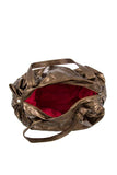 Ladies fashion crackled textured hobo handbag - Presidential Brand (R)