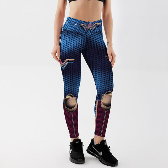 Leggings Tibetan Blue Leggings Slim High Waist Jeggings Sexy Sportswear Leggings Workout - Presidential Brand (R)