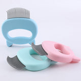 Pet Massage Brush Shell Shaped Handle Pet Grooming Massage Tool To Remove Loose Hairs Only For Cats New - Presidential Brand (R)