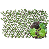 Retractable Artificial Garden Fence Wood Vines Climbing Frame Gardening Plant Fence Vegetable Plant Decor Greenery Walls 40a - Presidential Brand (R)