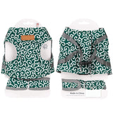 Pet Dog Cat Vest Outdoor Travel Harness Leash Set for Puppy Cat Rabbit Floral Pattern Kitten Walking Harnesses Pet Cat Products - Presidential Brand (R)