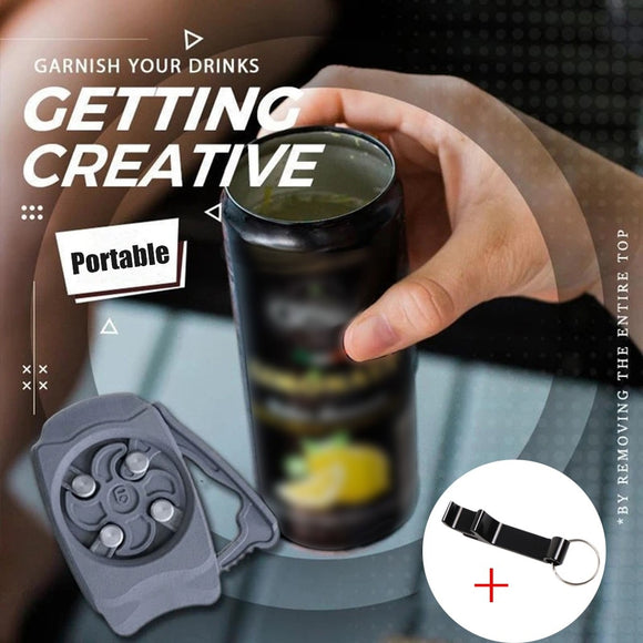 Go Swing Universal Topless Can Opener Easiest Safety Can Opener Manual bar Opener Bottle Opener Topless beer Opener Tool - Presidential Brand (R)