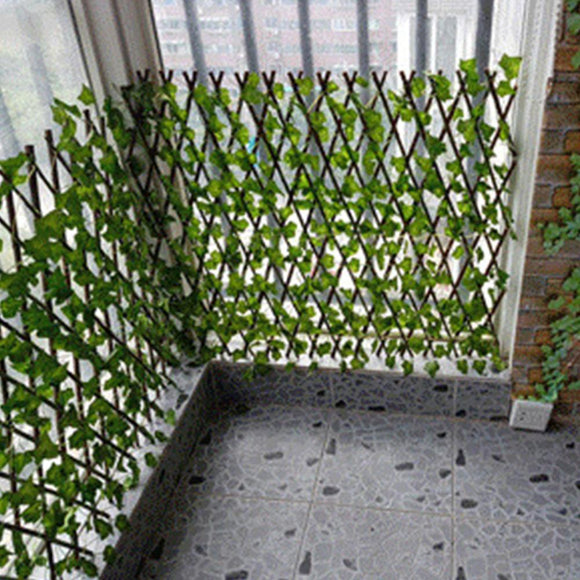 Retractable Artificial Garden Fence Wood Vines Climbing Frame Gardening Plant Fence Vegetable Plant Decor Greenery Walls 40a - Presidential Brand (R)