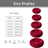 40-100cm Dog Bed Washable Pet Cat Bed Dog Round Breathable Lounger Sofa Cat Bed For Cat Dogs Super Soft Plush Pads Dogs Mat - Presidential Brand (R)