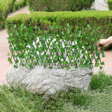 Retractable Artificial Garden Fence Wood Vines Climbing Frame Gardening Plant Fence Vegetable Plant Decor Greenery Walls 40a - Presidential Brand (R)