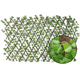 Retractable Artificial Garden Fence Wood Vines Climbing Frame Gardening Plant Fence Vegetable Plant Decor Greenery Walls 40a - Presidential Brand (R)