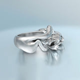 Huitan Cute Fortune Cat Shape Women Opening Rings Silver Color Dance Party Finger Ring Delicate Girl Gift New Fashion Jewelry - Presidential Brand (R)