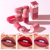 Pudaier Mini Capsule Lip Glaze Velvet Matte Smooth Moisturing Lip Gloss Waterproof Durable Non-stick Cup Liquid Lipstick TSLM1 - Presidential Brand (R)