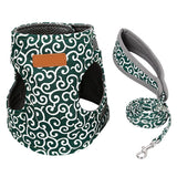 Pet Dog Cat Vest Outdoor Travel Harness Leash Set for Puppy Cat Rabbit Floral Pattern Kitten Walking Harnesses Pet Cat Products - Presidential Brand (R)