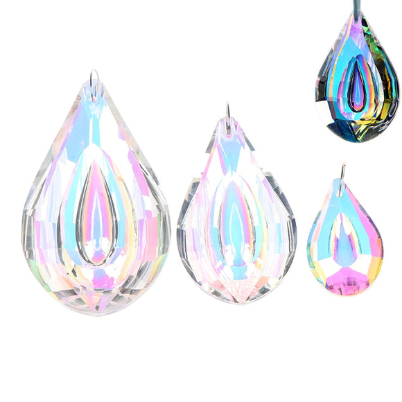 Colorful Suncatcher Art Glass Drops Chandelier Pendant Light Lamp Part Hanging Prisms Crystal DIY Pendant Parts 38/63/76mm - Presidential Brand (R)