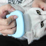 Pet Massage Brush Shell Shaped Handle Pet Grooming Massage Tool To Remove Loose Hairs Only For Cats New - Presidential Brand (R)