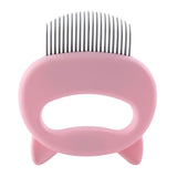 Pet Massage Brush Shell Shaped Handle Pet Grooming Massage Tool To Remove Loose Hairs Only For Cats New - Presidential Brand (R)