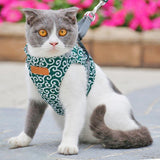 1.2m Pets Outdoor Walking Leash Set Dog Cat Harness Vest Collar Cat Traction Ropes for Small Dogs Cats Walking Cat Harness Hot - Presidential Brand (R)