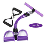 Fitness Gum 4 Tube Resistance Bands Latex Pedal Exerciser Sit-up Pull Rope Expander Elastic Bands Yoga equipment Pilates Workout - Presidential Brand (R)