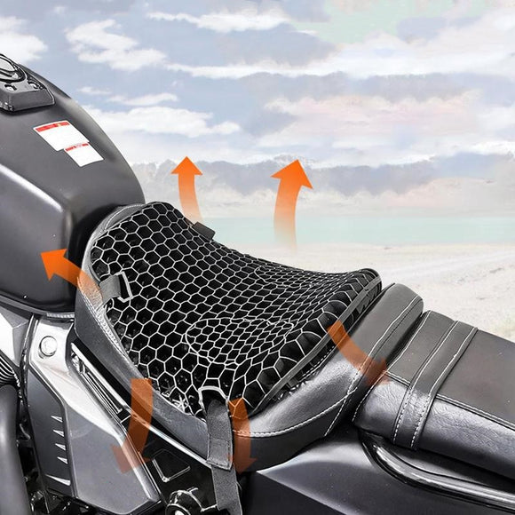 Gel Universal Honeycomb Motorcycle Cushion Shock Relief Massage Absorption Breathable Cushions Pad Accessories