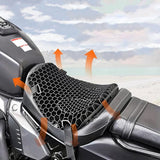 Gel Universal Honeycomb Motorcycle Cushion Shock Relief Massage Absorption Breathable Cushions Pad Accessories