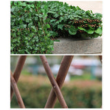 Retractable Artificial Garden Fence Wood Vines Climbing Frame Gardening Plant Fence Vegetable Plant Decor Greenery Walls 40a - Presidential Brand (R)