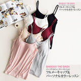 Women Padded Soft Casual Bra Tank Top Women Spaghetti Cami Top Vest Female Camisole With Built In Bra