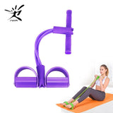 Fitness Gum 4 Tube Resistance Bands Latex Pedal Exerciser Sit-up Pull Rope Expander Elastic Bands Yoga equipment Pilates Workout - Presidential Brand (R)