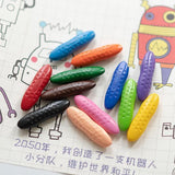24/12pcs Clean Hands Children Peanut Crayons washable Safe And Non-toxic Water-soluble Paintbrush Painting Stick Kids Best Gift