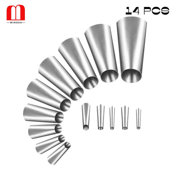 BINOAX 14Pcs Caulk Nozzle Applicator Caulking Finisher Stainless Steel Sealant Finishing Tool Kit