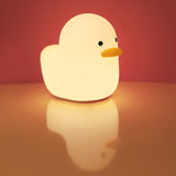 Cute Night Light Silicone Soft Touch Sensor Animal Duck LED Night Lamp For Baby Children Kid Bedroom Decorative