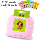 Kids Electronic Cognitive Cards Talking Flash Cards Audio Books Flashcards for Learn English Words Study Toys Game for Girl Boy