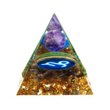 60mm Handmade Pyramid Amethyst Crystal Sphere With Amethyst Natural Cristal Stone Energy Healing Reiki Chakra Multiplier - Presidential Brand (R)