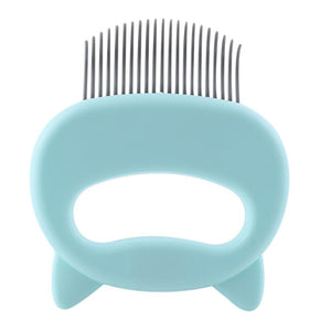 Pet Massage Brush Shell Shaped Handle Pet Grooming Massage Tool To Remove Loose Hairs Only For Cats New - Presidential Brand (R)