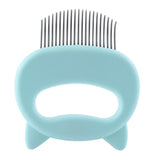 Pet Massage Brush Shell Shaped Handle Pet Grooming Massage Tool To Remove Loose Hairs Only For Cats New - Presidential Brand (R)