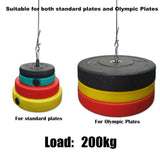 Fitness Pulley Cable System DIY Loading Pin Lifting Triceps Rope Machine Workout Adjustable Length Home Gym Sport Accessories - Presidential Brand (R)