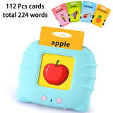 Kids Electronic Cognitive Cards Talking Flash Cards Audio Books Flashcards for Learn English Words Study Toys Game for Girl Boy