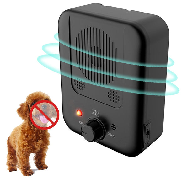 Outdoor Pet DOG Repeller Ultrasonic Bark Control Waterproof Rechargeable Anti-Barking  Dog Behavior Training Device For Pets