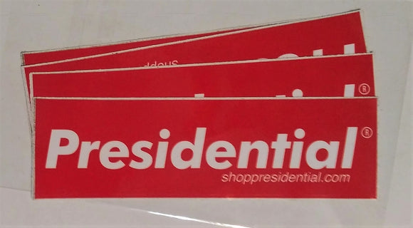 PRESIDENTIAL STICKER - Presidential Brand (R)