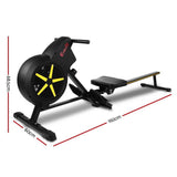 Everfit Rowing Exercise Machine Rower Resistance Fitness Home Gym Cardio Air - Presidential Brand (R)