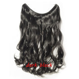 S-noilite 20inch Invisible Wire No Clip One Piece Halo Hair Extension flip in false hair Hairpieces Synthetic hair for women - Presidential Brand (R)