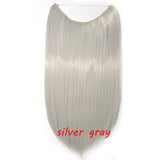 S-noilite 20inch Invisible Wire No Clip One Piece Halo Hair Extension flip in false hair Hairpieces Synthetic hair for women - Presidential Brand (R)