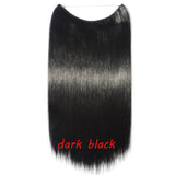 S-noilite 20inch Invisible Wire No Clip One Piece Halo Hair Extension flip in false hair Hairpieces Synthetic hair for women - Presidential Brand (R)
