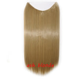 S-noilite 20inch Invisible Wire No Clip One Piece Halo Hair Extension flip in false hair Hairpieces Synthetic hair for women - Presidential Brand (R)