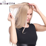S-noilite 20inch Invisible Wire No Clip One Piece Halo Hair Extension flip in false hair Hairpieces Synthetic hair for women - Presidential Brand (R)
