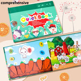 Montessori Baby Busy book DIY Toddlers cognition fun sticker book Early Learning Education Toys Habits Knowledge Developing