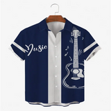 Hawaiian Men's Shirts Shirts Multicolor Striped Loose Short Sleeves Casual Buttons Cotton Beach Shirts for Men Camisas Para Homb