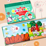 Montessori Baby Busy book DIY Toddlers cognition fun sticker book Early Learning Education Toys Habits Knowledge Developing