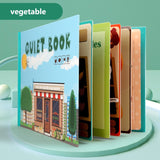 Montessori Baby Busy book DIY Toddlers cognition fun sticker book Early Learning Education Toys Habits Knowledge Developing